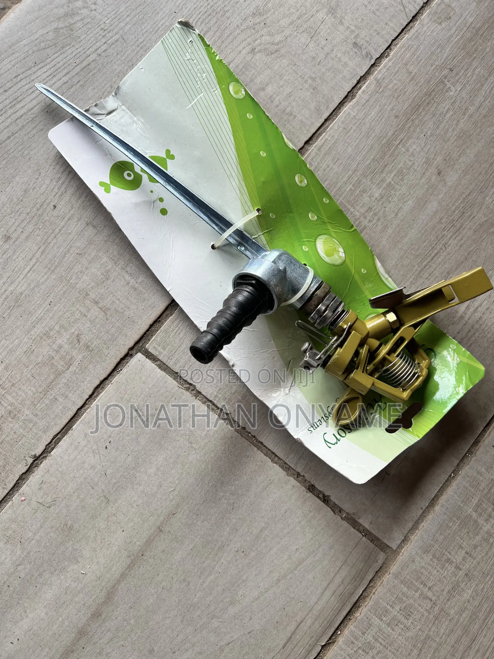 Metal Impact Lawn Sprinkler With Ground Spike (Garden Irrigation)