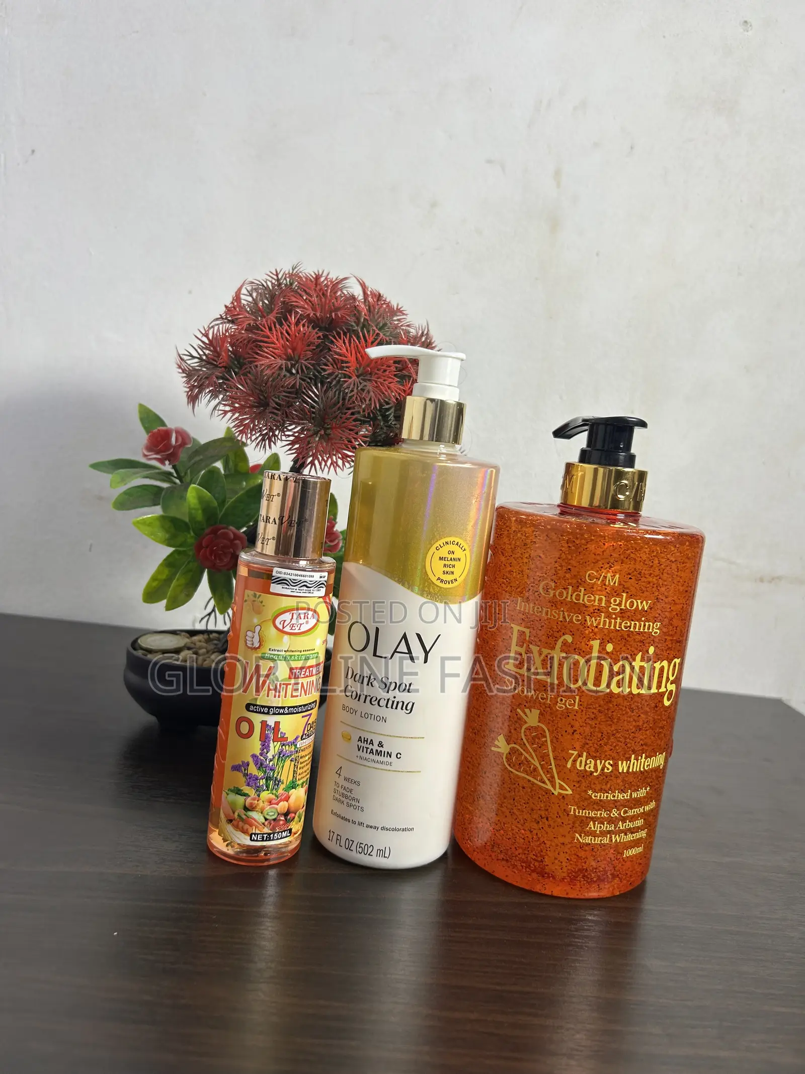 Combo of Olay,exfoliating Shower Gel and Oil
