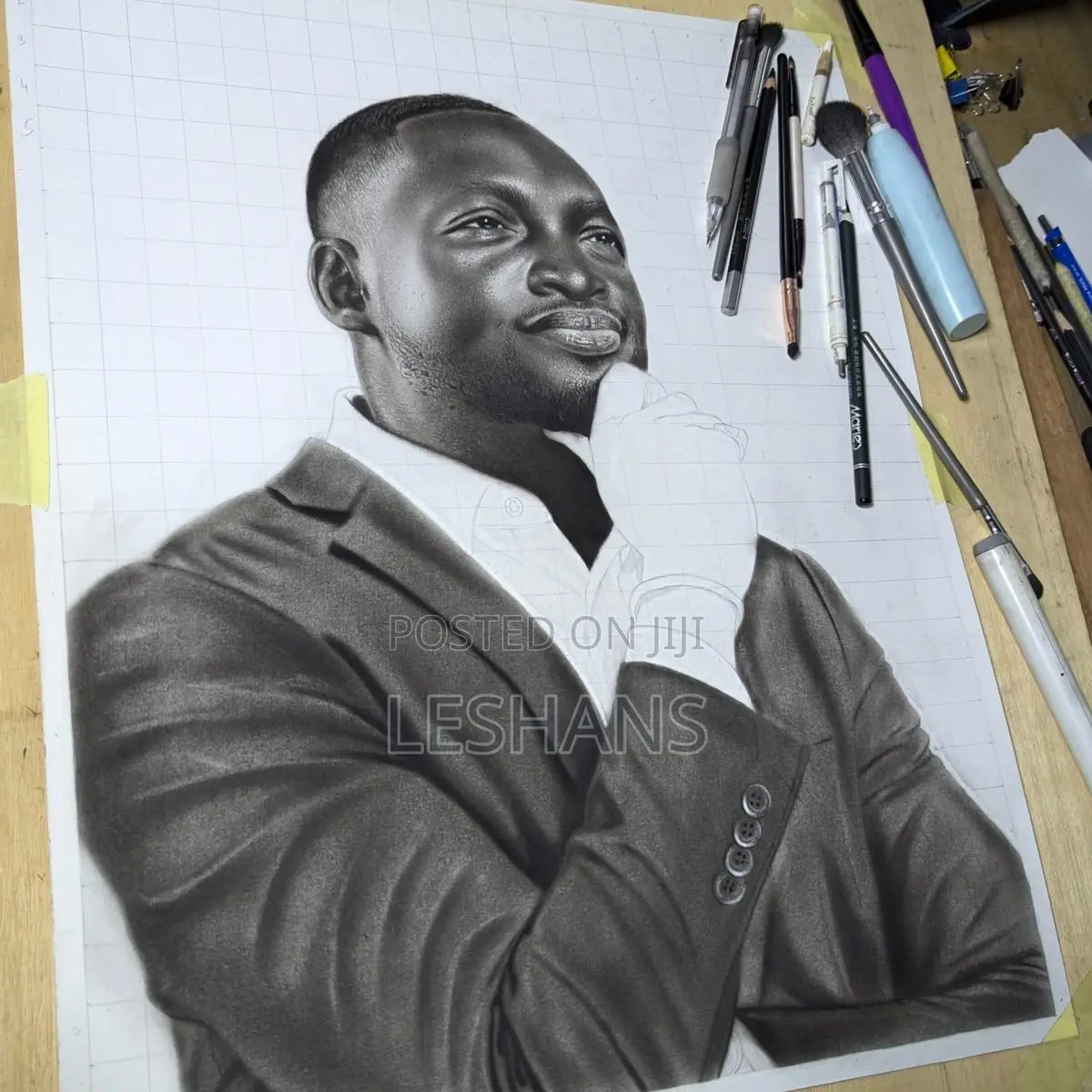 Pencil Art With Color Pastel
