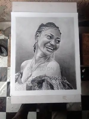 Black and White Pencil Portrait