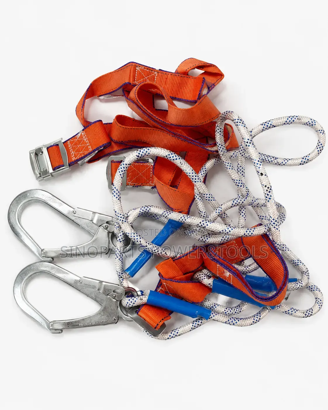 Full Safety Belt With Double Hooks for Construction & Pole Work
