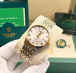 Silver With White Face Rolex