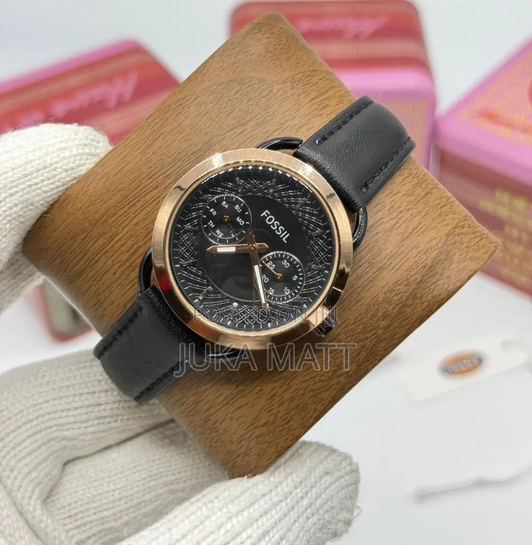 Black Chrome Fossil Watch