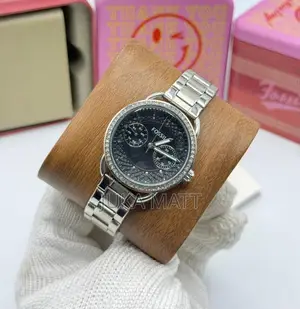 Silver Chain Fossil Watch