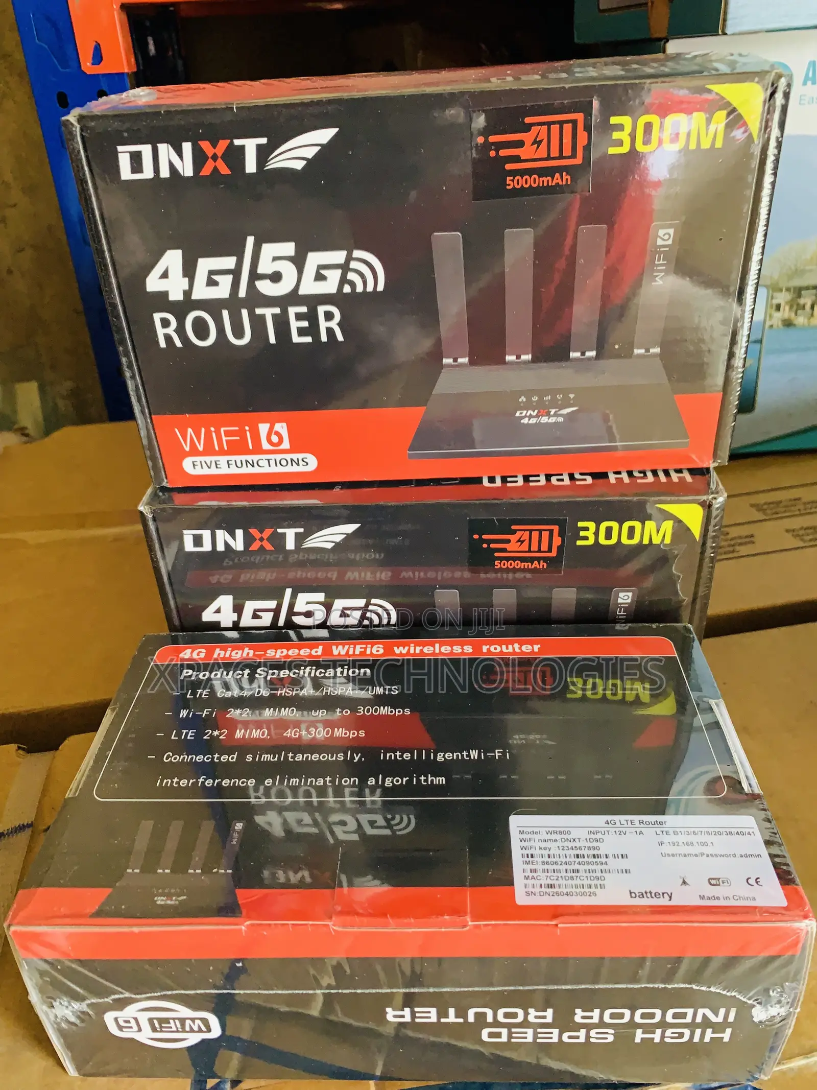 DNXT 4g/5g Pro WIFI6 LTE 5000mah Battery Router ( All Simcard)