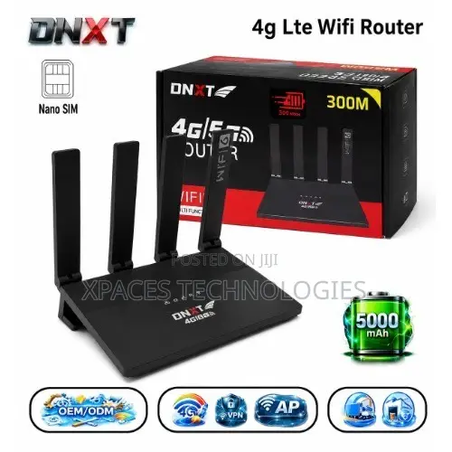 DNXT 4g/5g Pro WIFI6 LTE 5000mah Battery Router ( All Simcard)