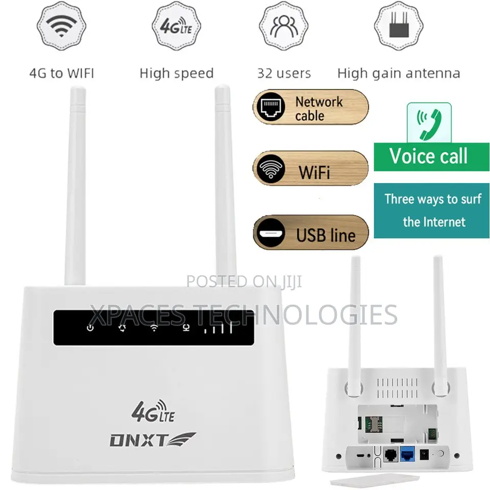 DNXT R102 4G LTE Wireless Router, Wi-Fi6 (4000mAh Battery) All Simcard