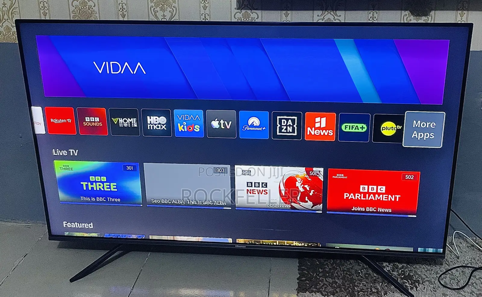 Uk Used Hisense QLED UHD HDR Smart Digital Satellite 55 Inches