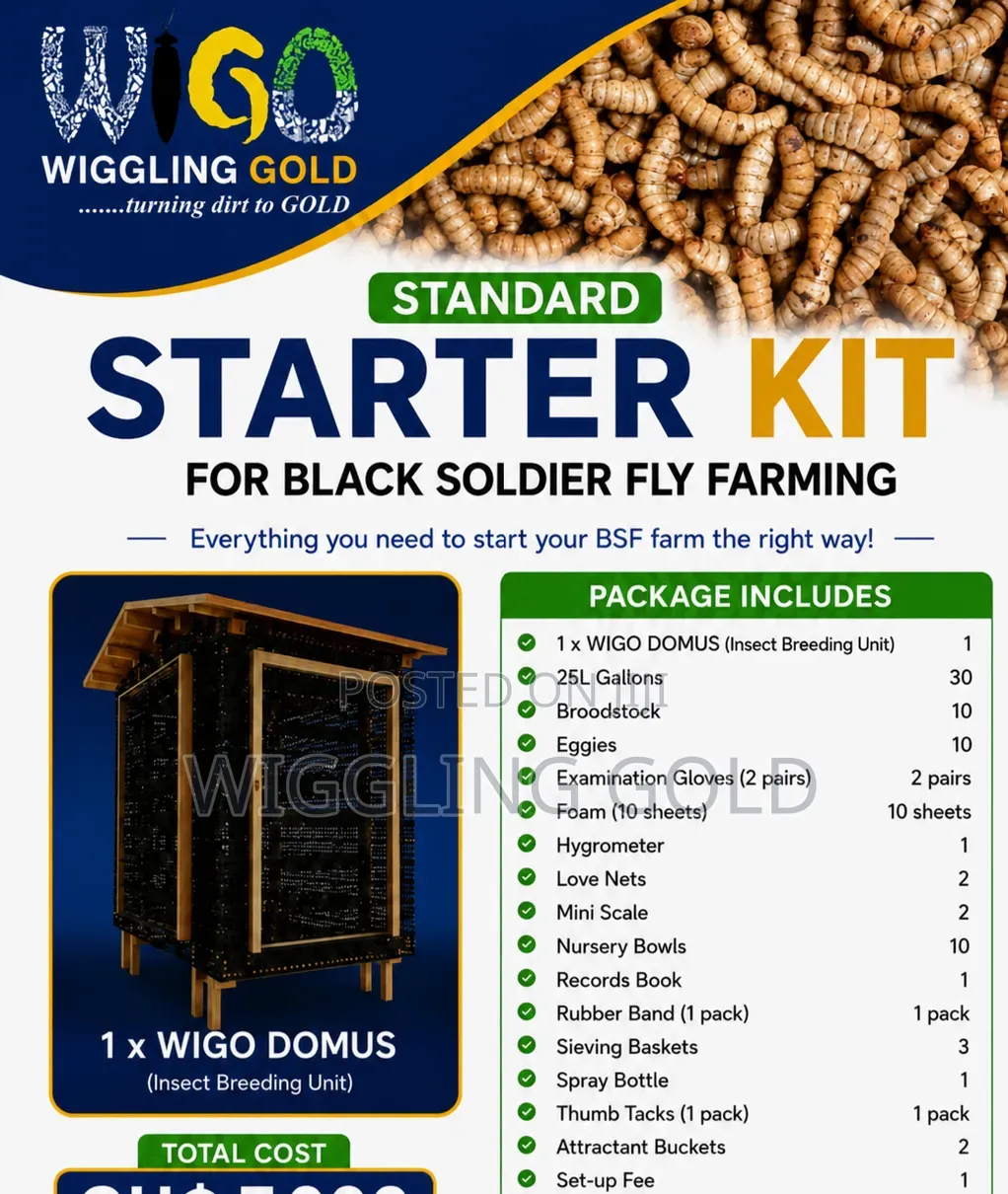 STARTER KIT for Black Soldier Fly Larvae Production