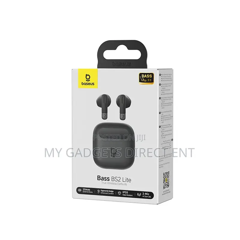 Baseus Bass BS2 Lite Wireless Bluetooth Earbuds – 40H Playtime