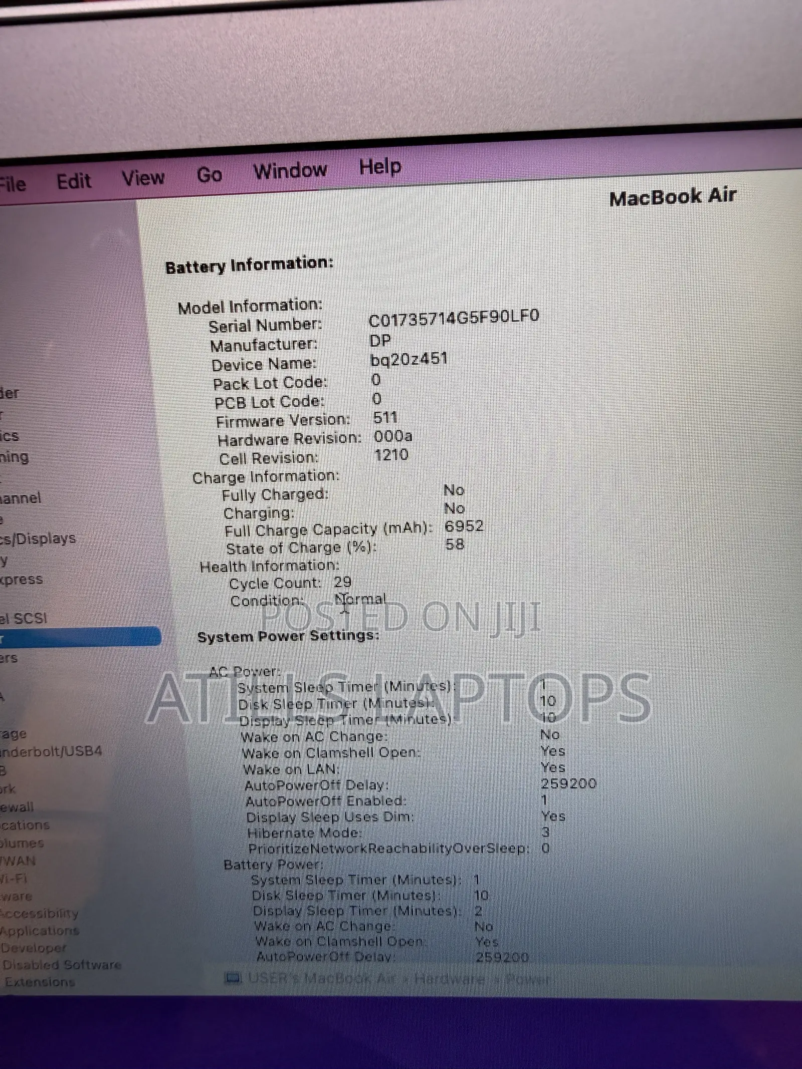 Laptop Apple MacBook Air 2017 8GB Intel Core i5 SSD 128GB