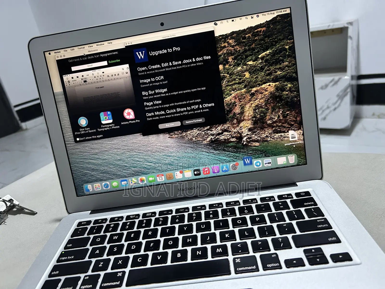 Laptop Apple MacBook Air 8GB Intel Core i5 HDD 128GB