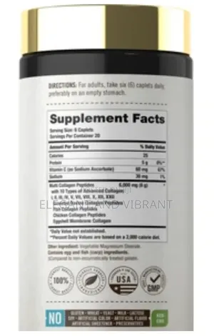 Multi Collagen Peptides 6000mg | 120 Caplets