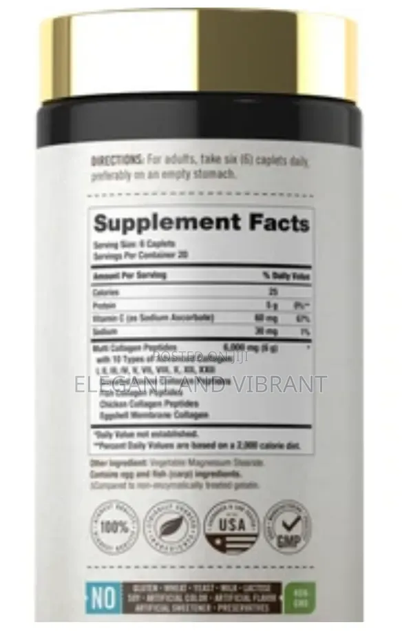 Multi Collagen Peptides 6000mg | 120 Caplets