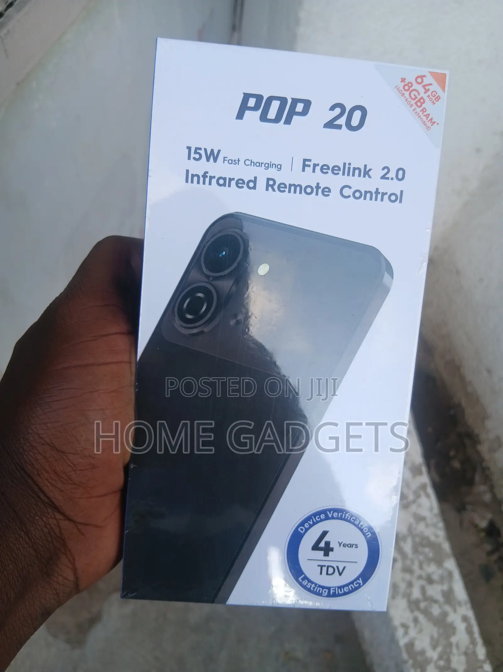 New Tecno Pop 20 64 GB Black