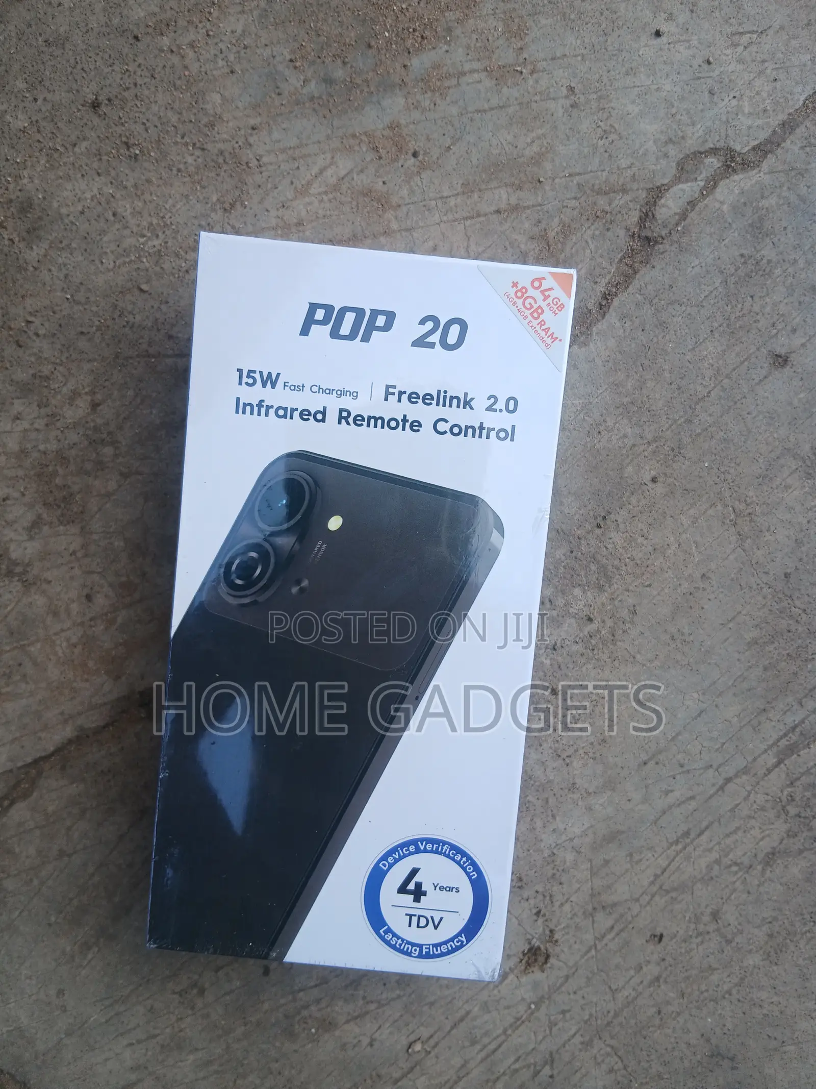 New Tecno Pop 20 64 GB Black