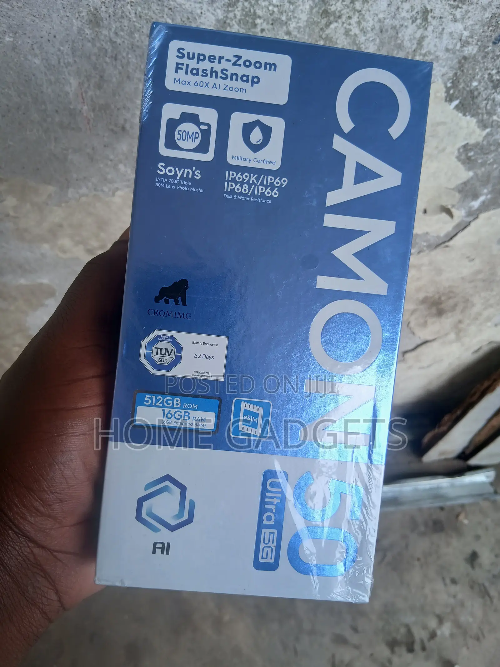 New Tecno Camon 50 Ultra 512 GB Black