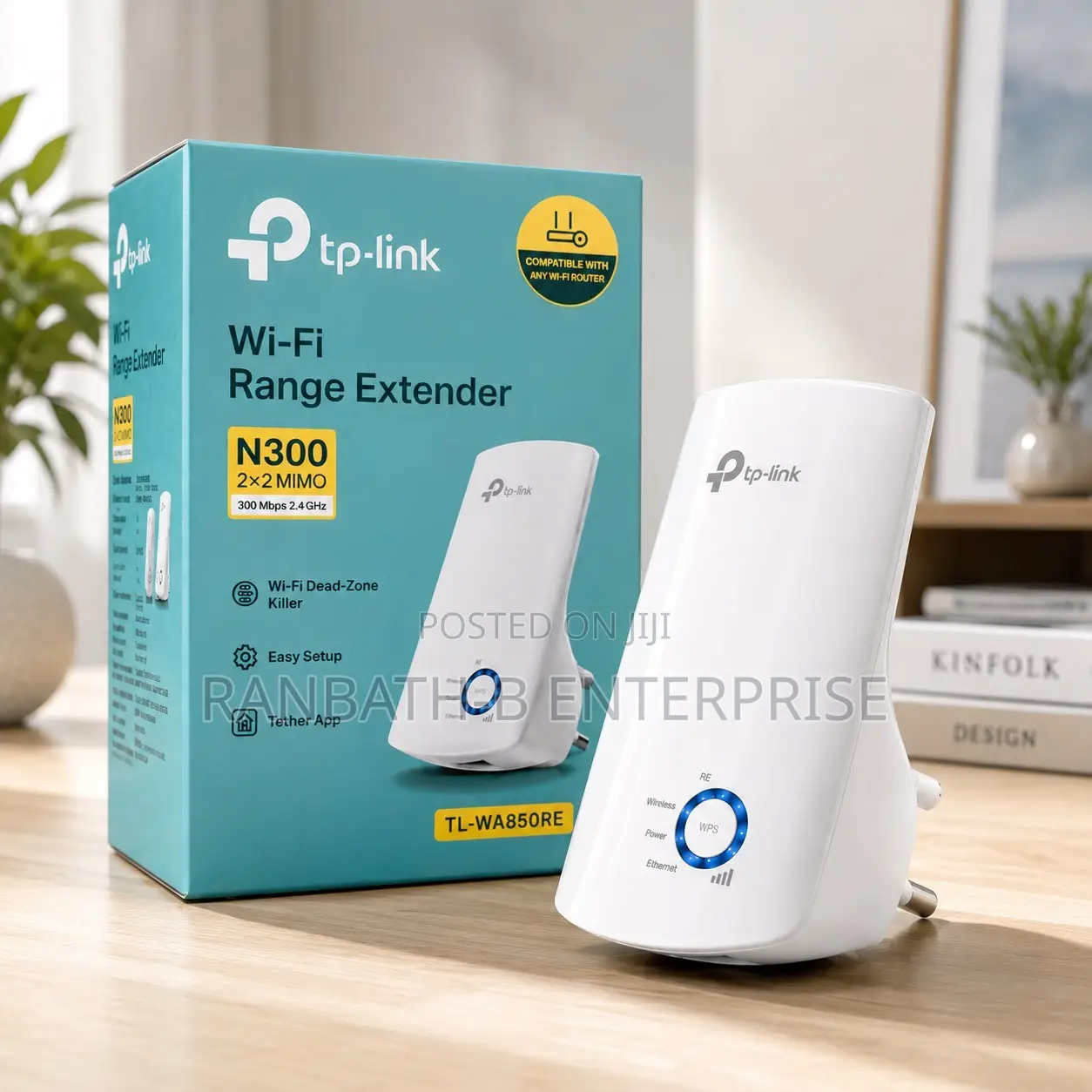 N300 Wi-Fi Range Extender – Compatible With Any Wi-Fi Router