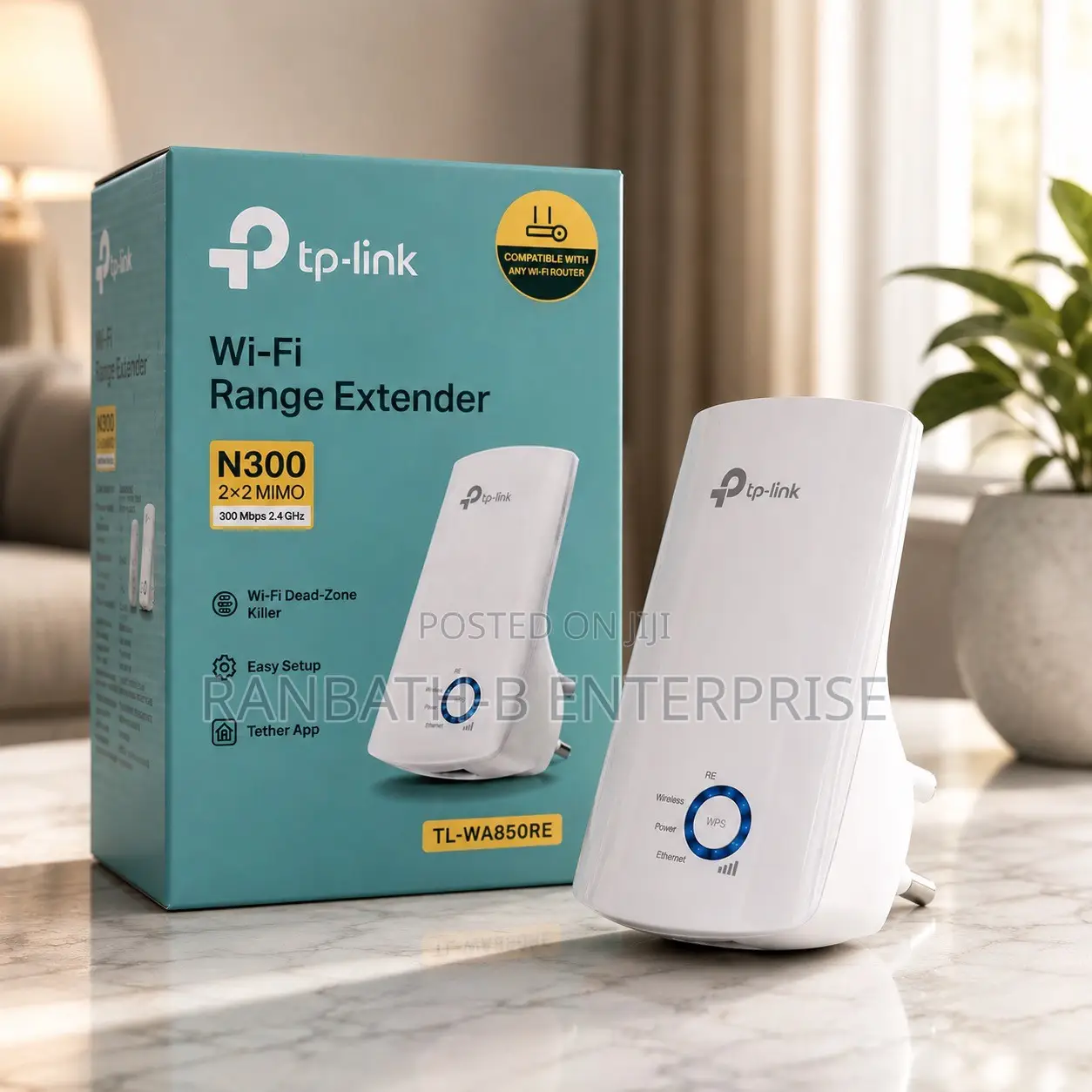 N300 Wi-Fi Range Extender – Compatible With Any Wi-Fi Router