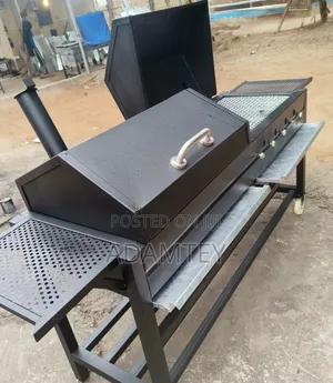 Double Grill Half Charcoal Have Gas