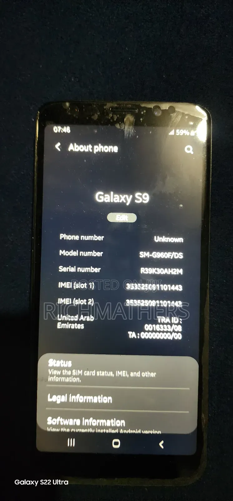 Samsung Galaxy S9 64 GB Black