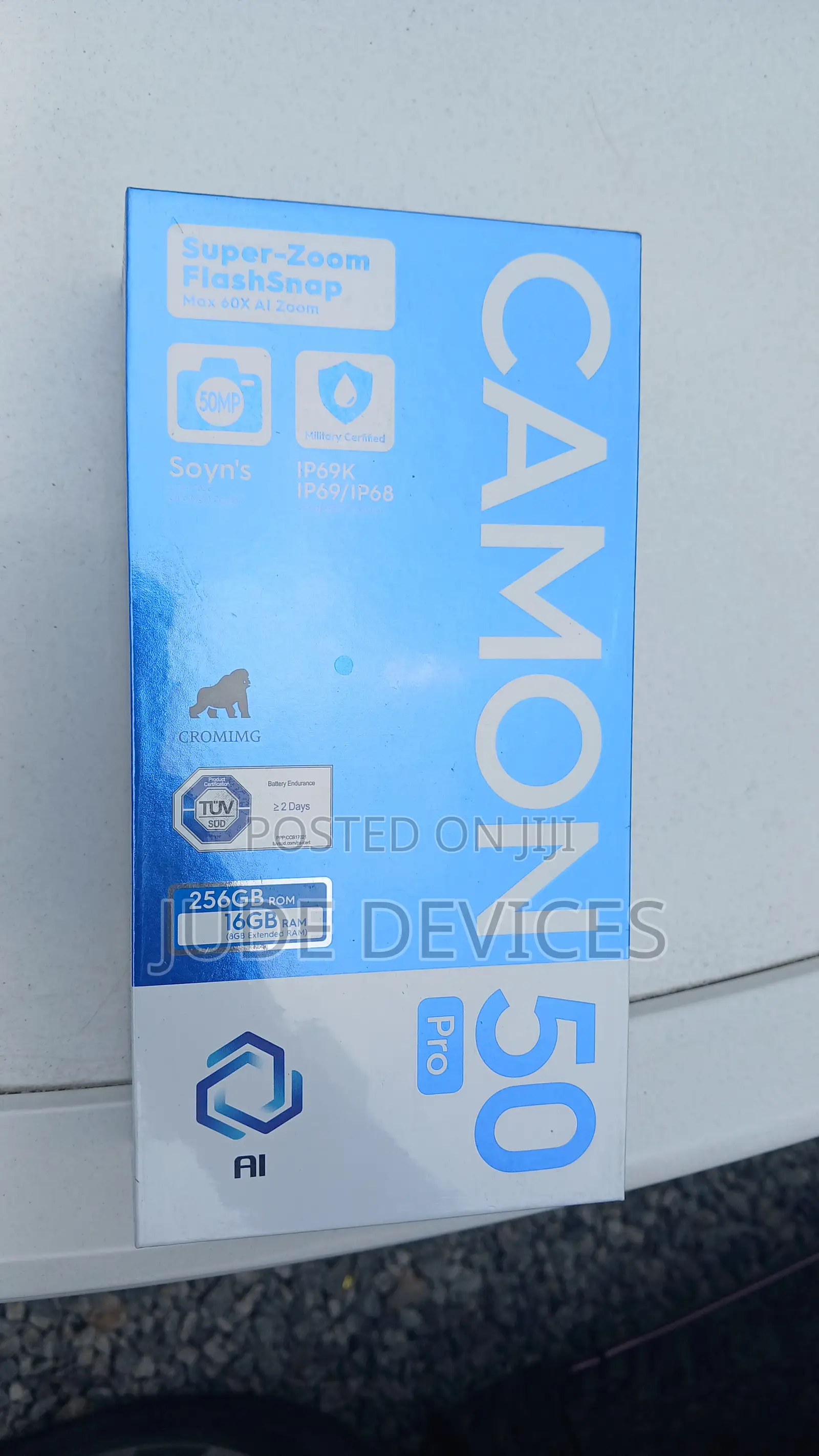 New Tecno Camon 50 Pro 256 GB Gray