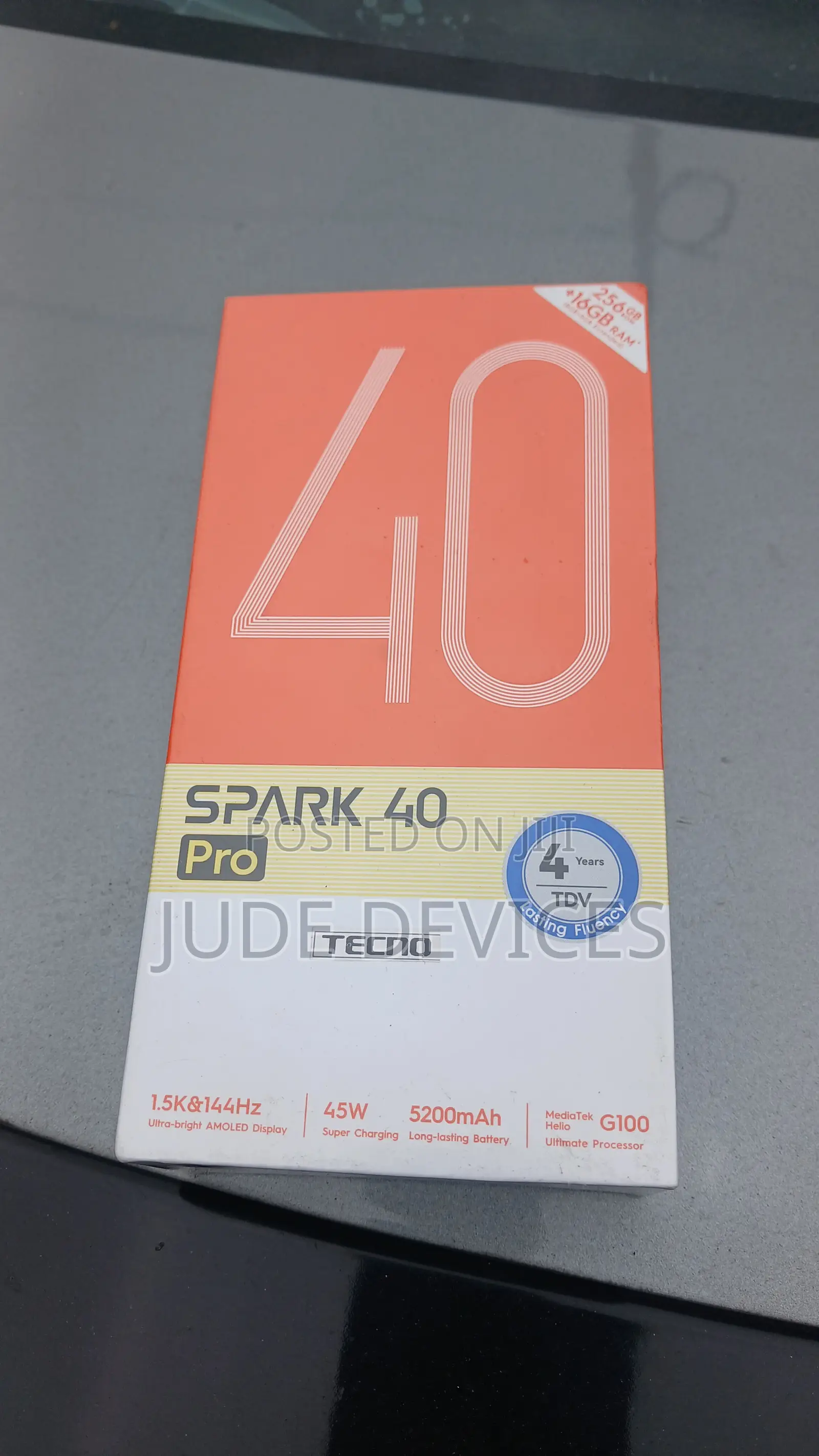 New Tecno Spark 40 Pro 256 GB Gray