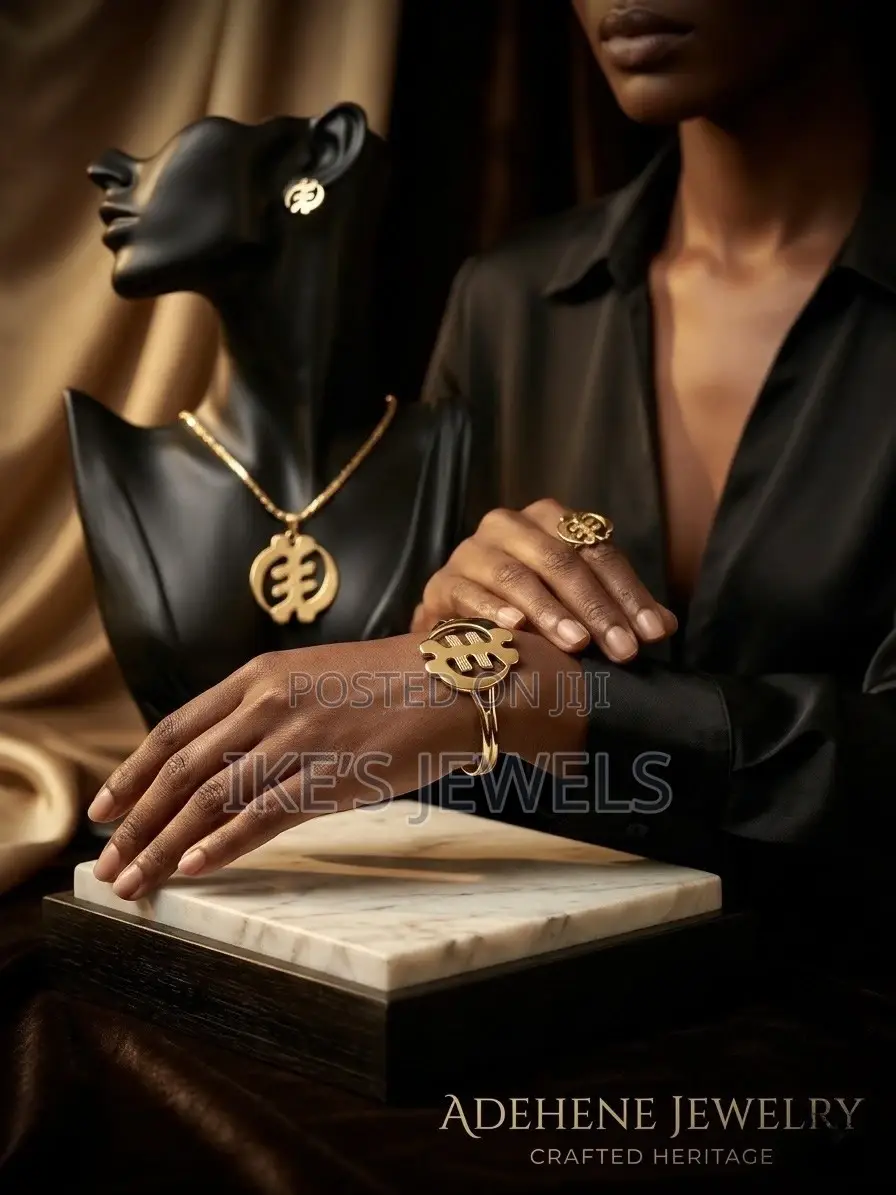 Gye- Nyame Adinkra Jewellery Set
