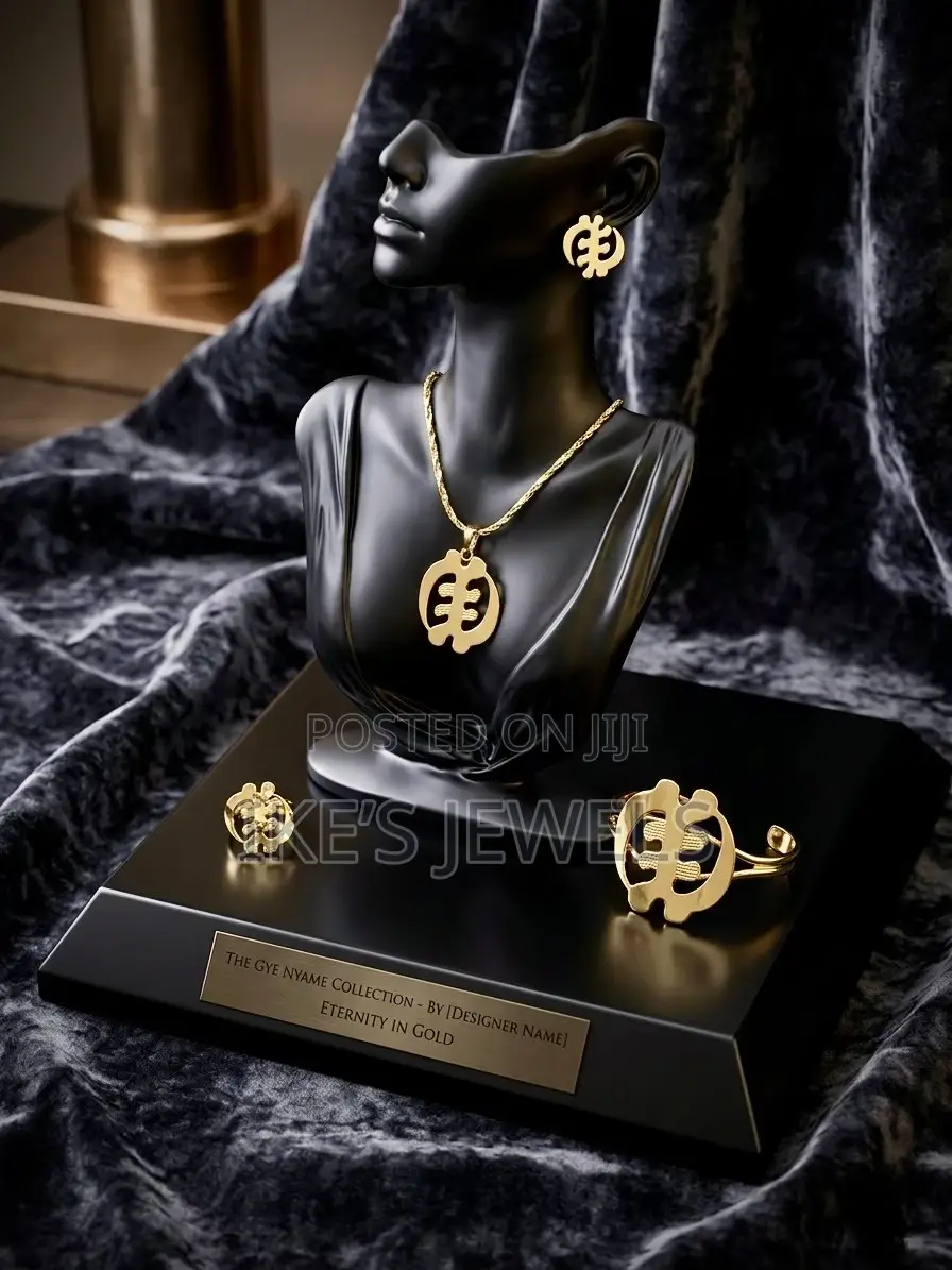 Gye- Nyame Adinkra Jewellery Set