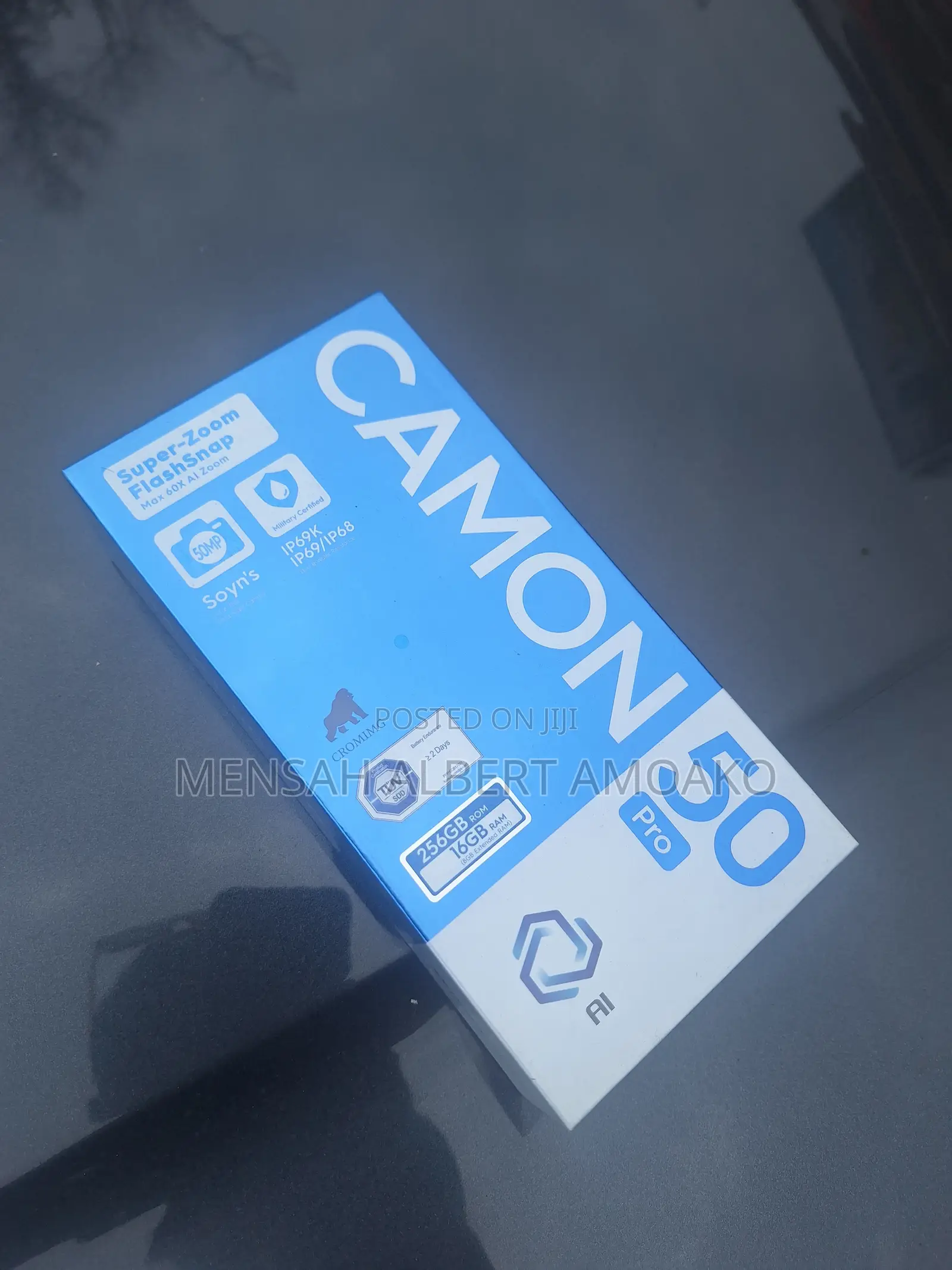 New Tecno Camon 50 Pro 256 GB Black