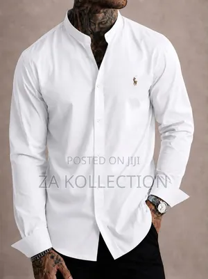 High Quality Plain Polo Chinese Neck Shirt