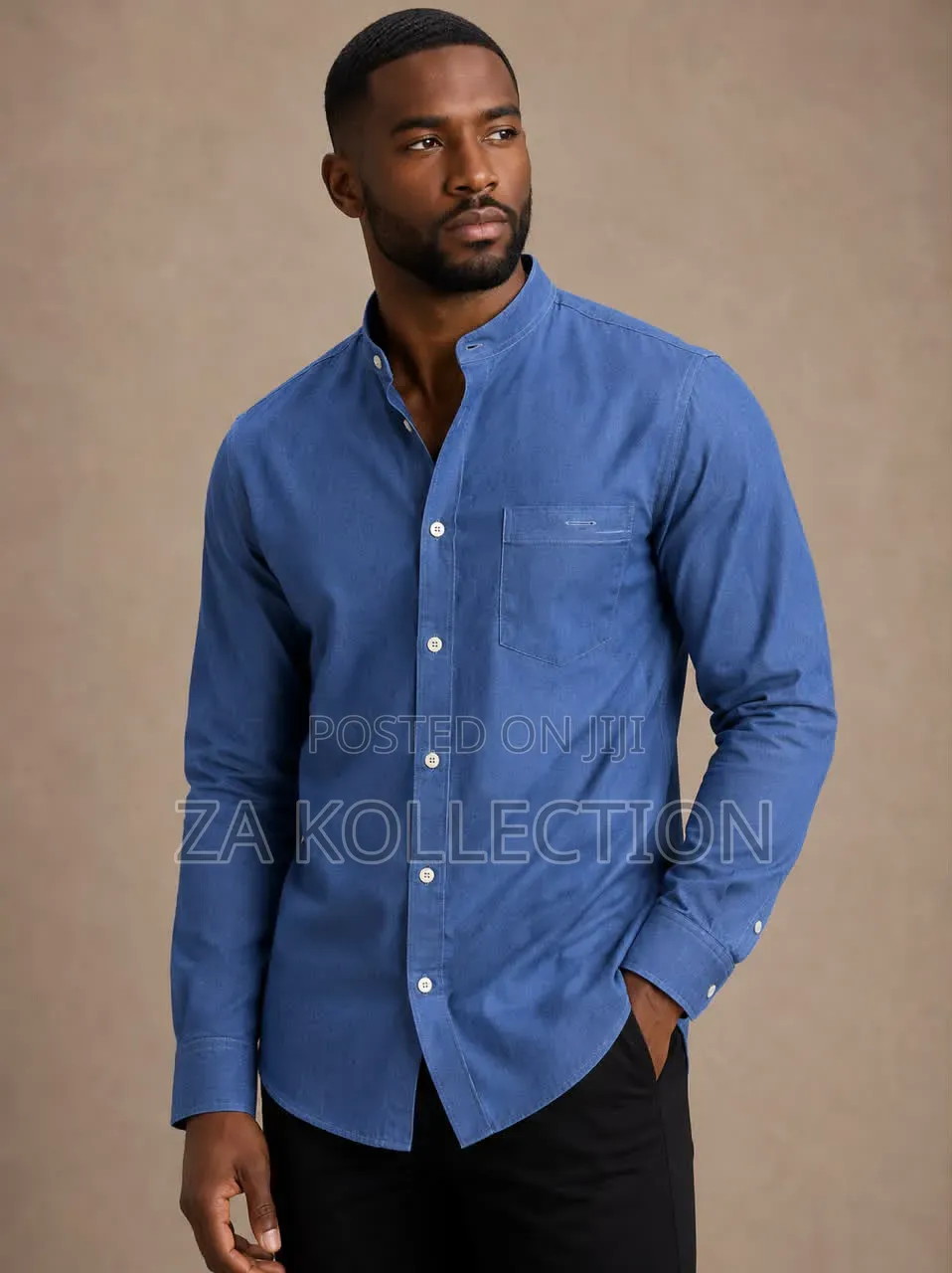 High Quality Plain Polo Chinese Neck Shirt