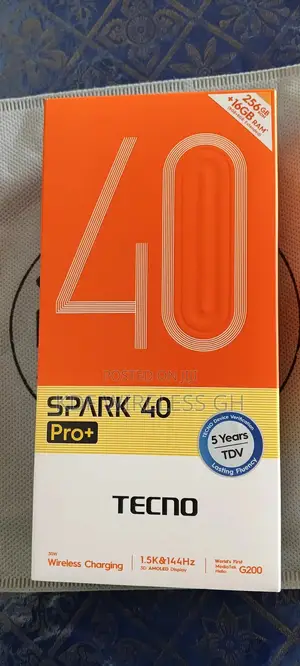 New Tecno Spark 40 Pro+ 256 GB Black