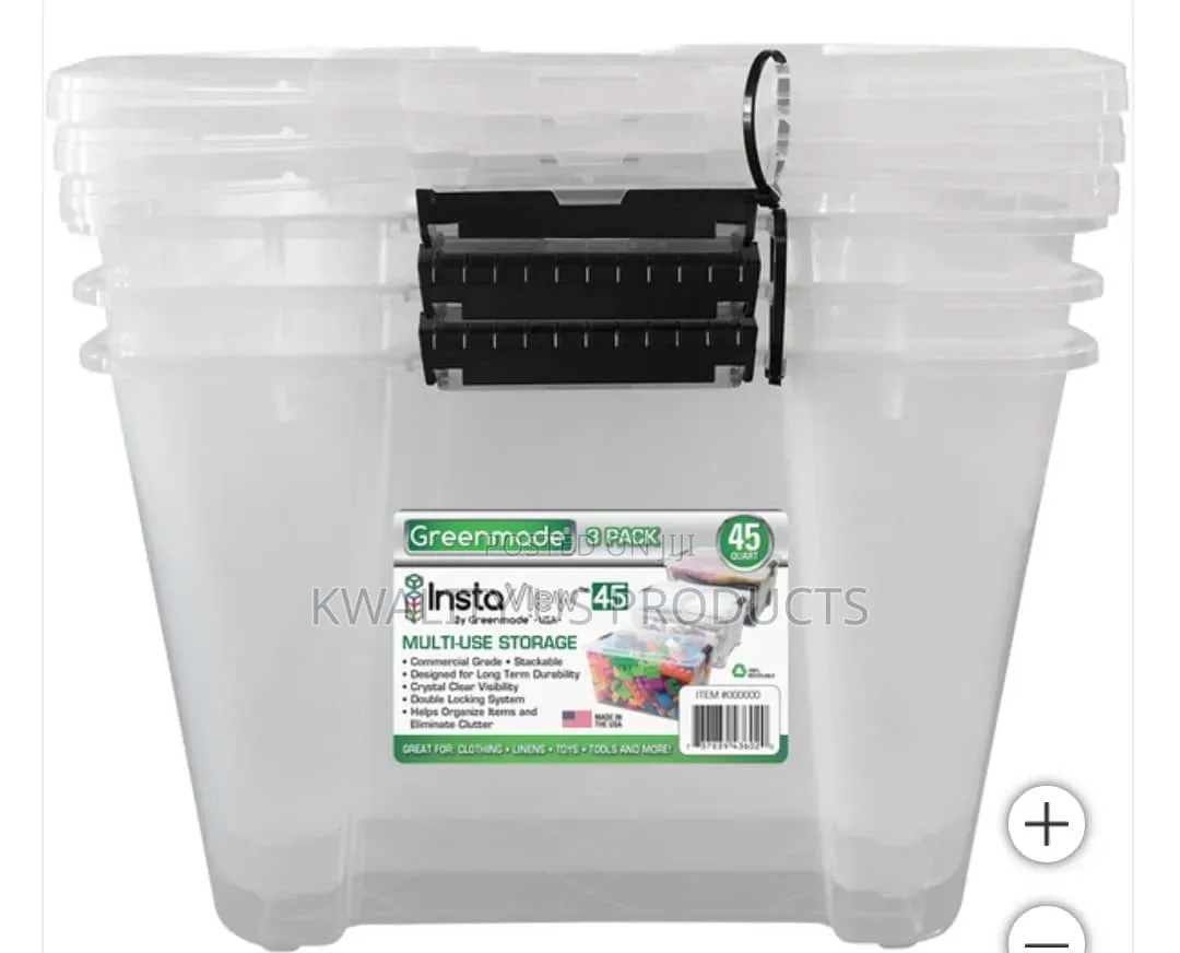 Greenmade Plastic Storage Containers - 3 Set