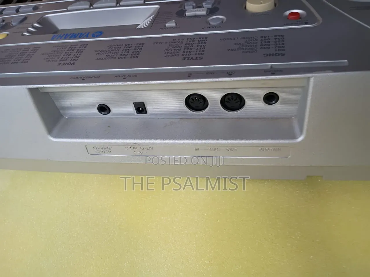 Yamaha PSR 275 Split Dual Harmony Cherub Sustain Pedal and Adapter