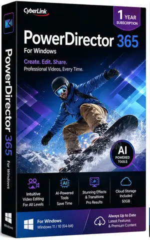 CyberLink PowerDirector 365 for Windows 1 Year