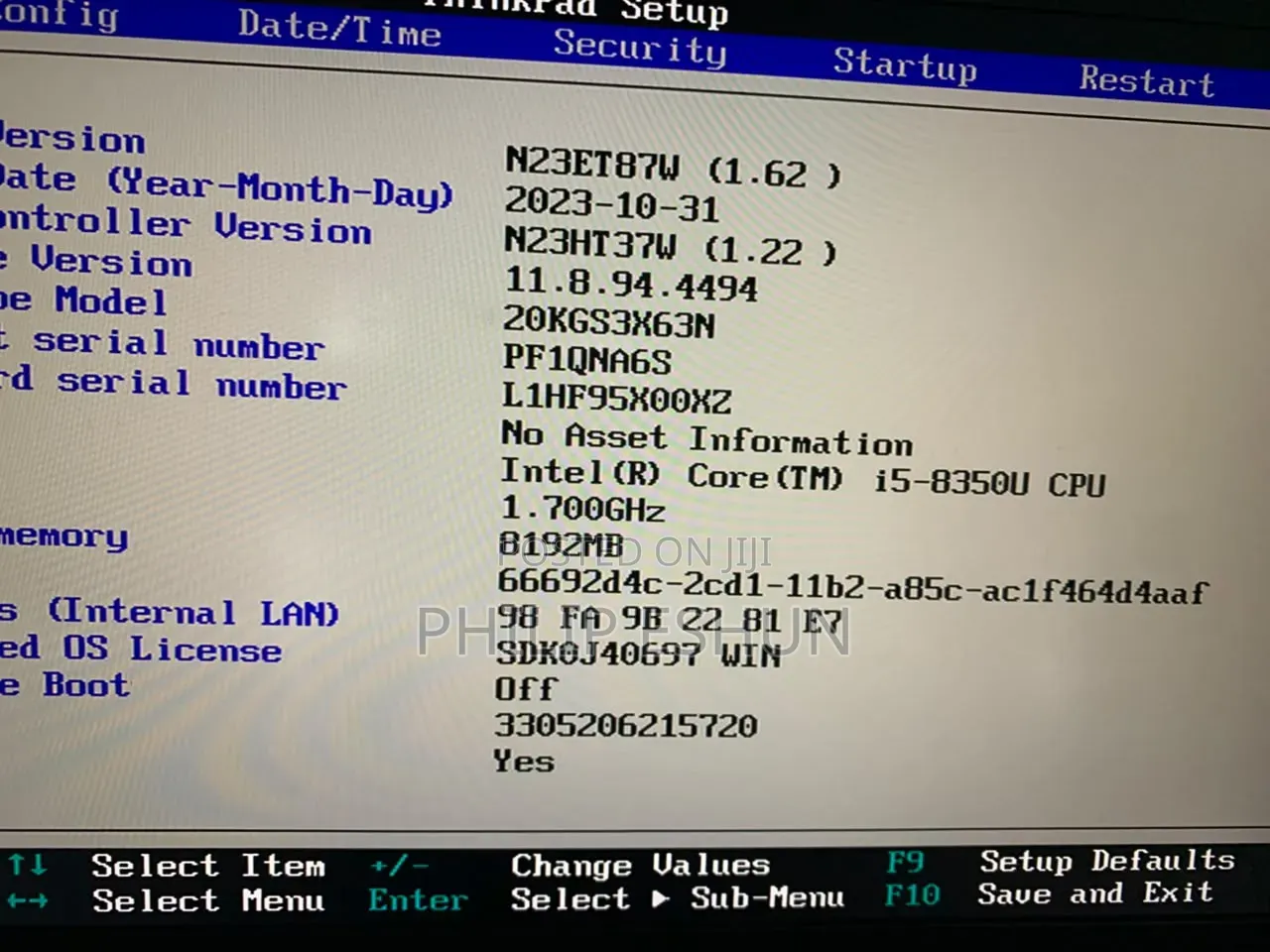 Laptop Lenovo ThinkPad X1 Carbon 8GB Intel Core i5 SSD 256GB