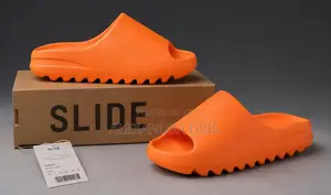 Bright Orange Slide Sandals