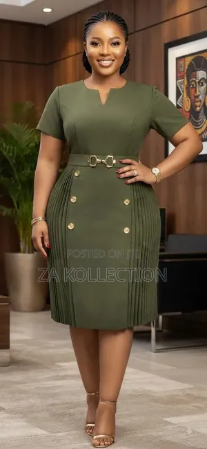 Zenoria Elegant Women's Office Dress