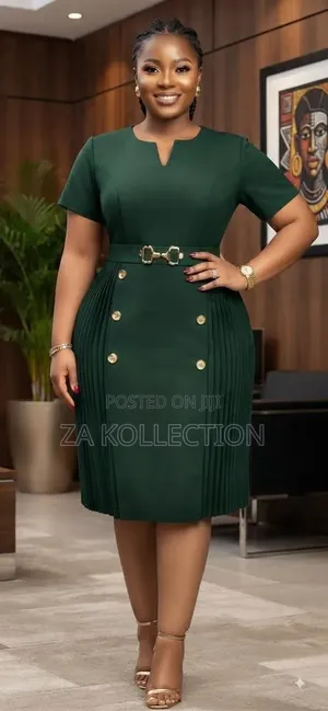 Zenoria Elegant Women's Office Dress