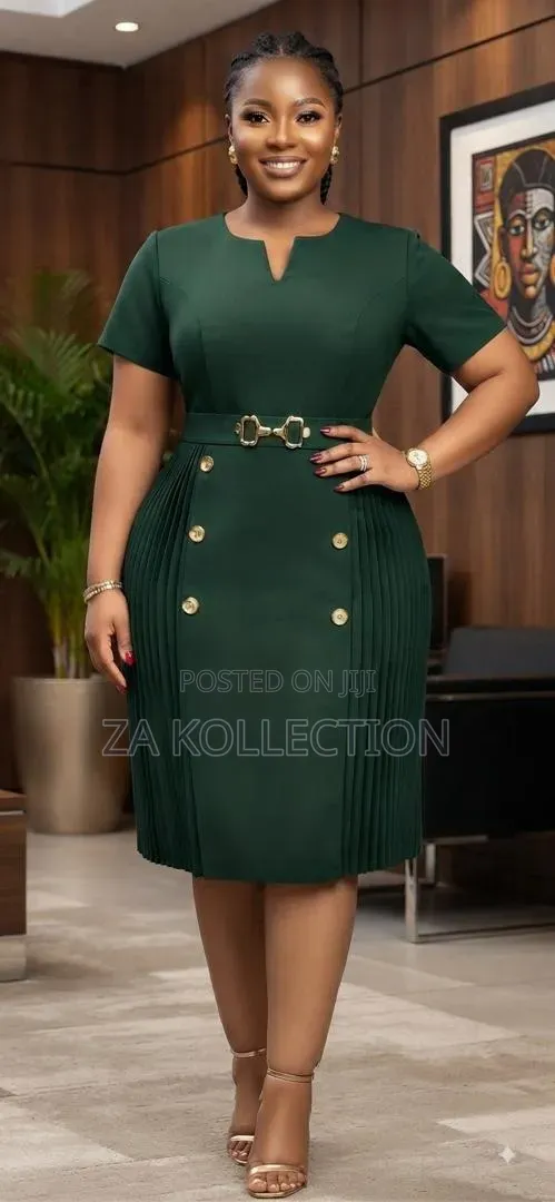 Zenoria Elegant Women's Office Dress