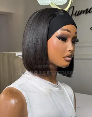 10 Inches SDD Bone Straight Band Wig Pure Luxury