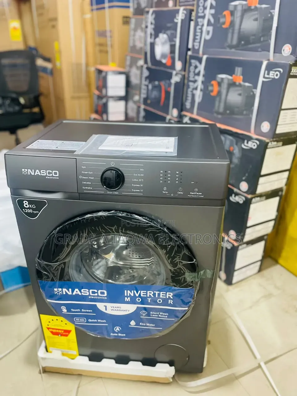 Nacso 8kg Front-Load Full Automatic Washing Machine