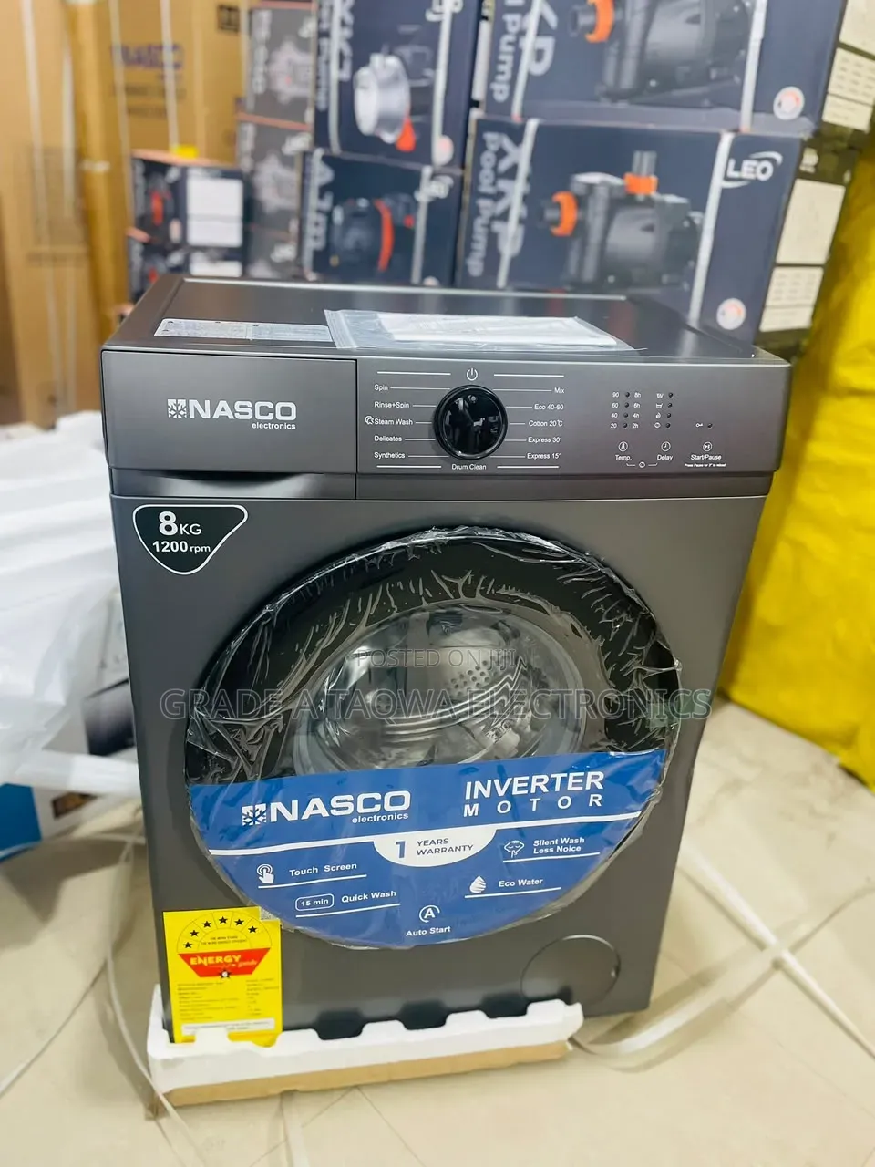 Nacso 8kg Front-Load Full Automatic Washing Machine