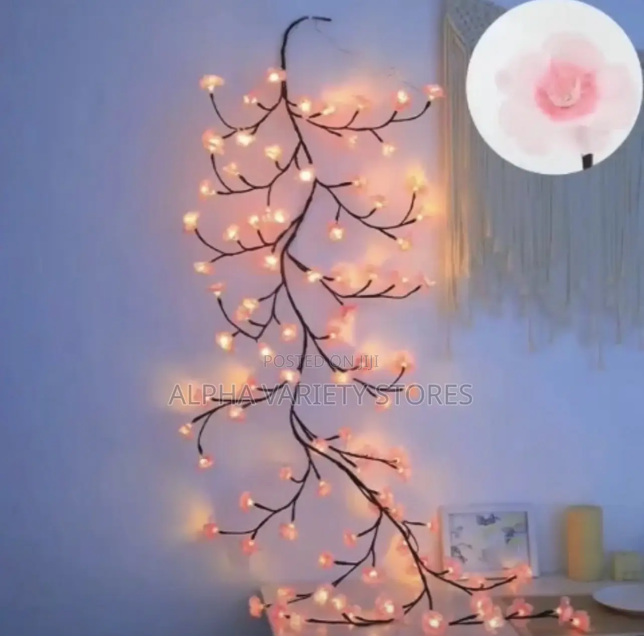 LED Cherry Blossom Vine Lights – Illuminated Wall Decor