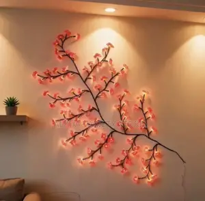 LED Cherry Blossom Vine Lights – Illuminated Wall Decor