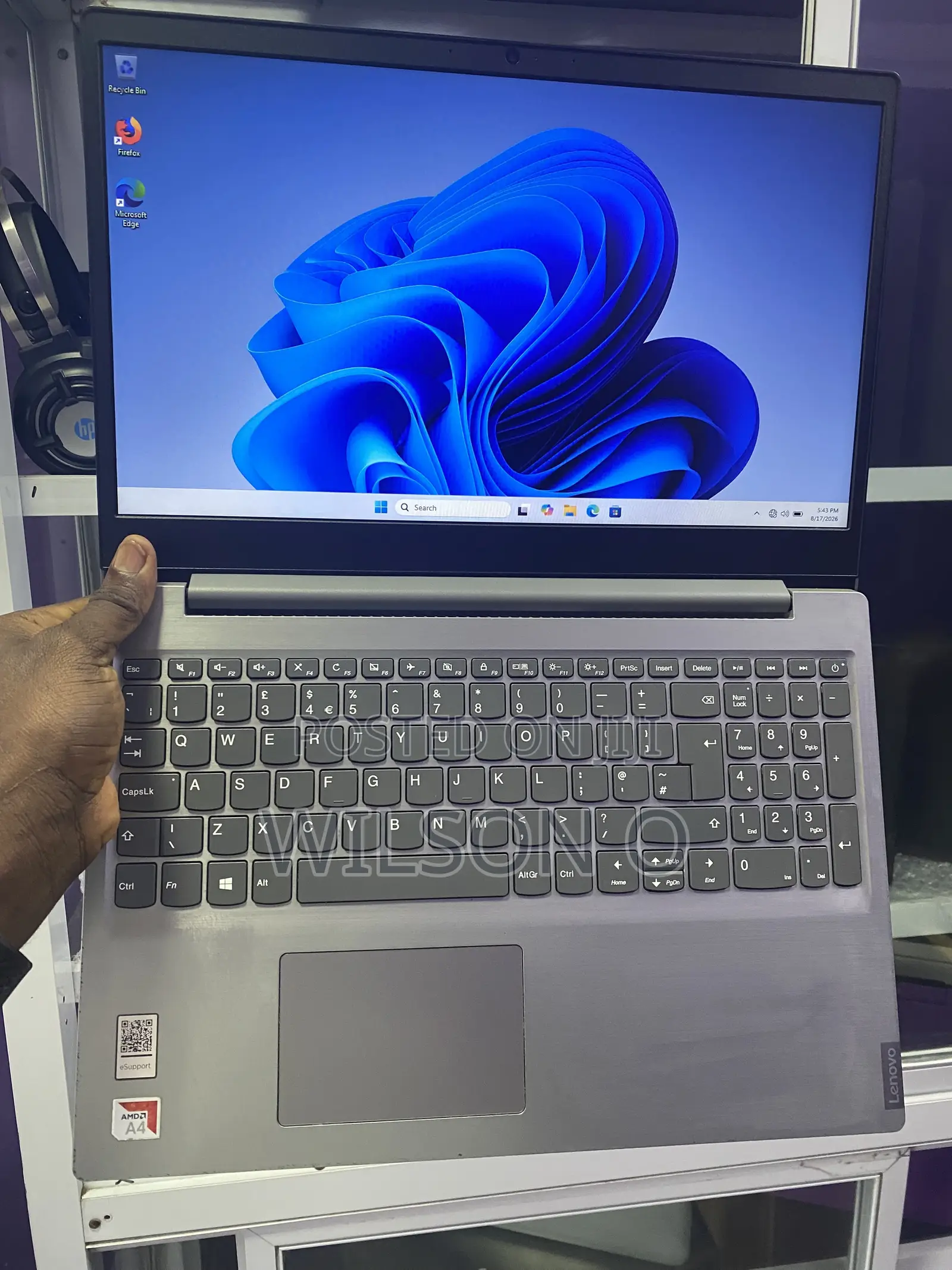Laptop Lenovo Ideapad S145-15 4GB AMD A4 SSD 128GB