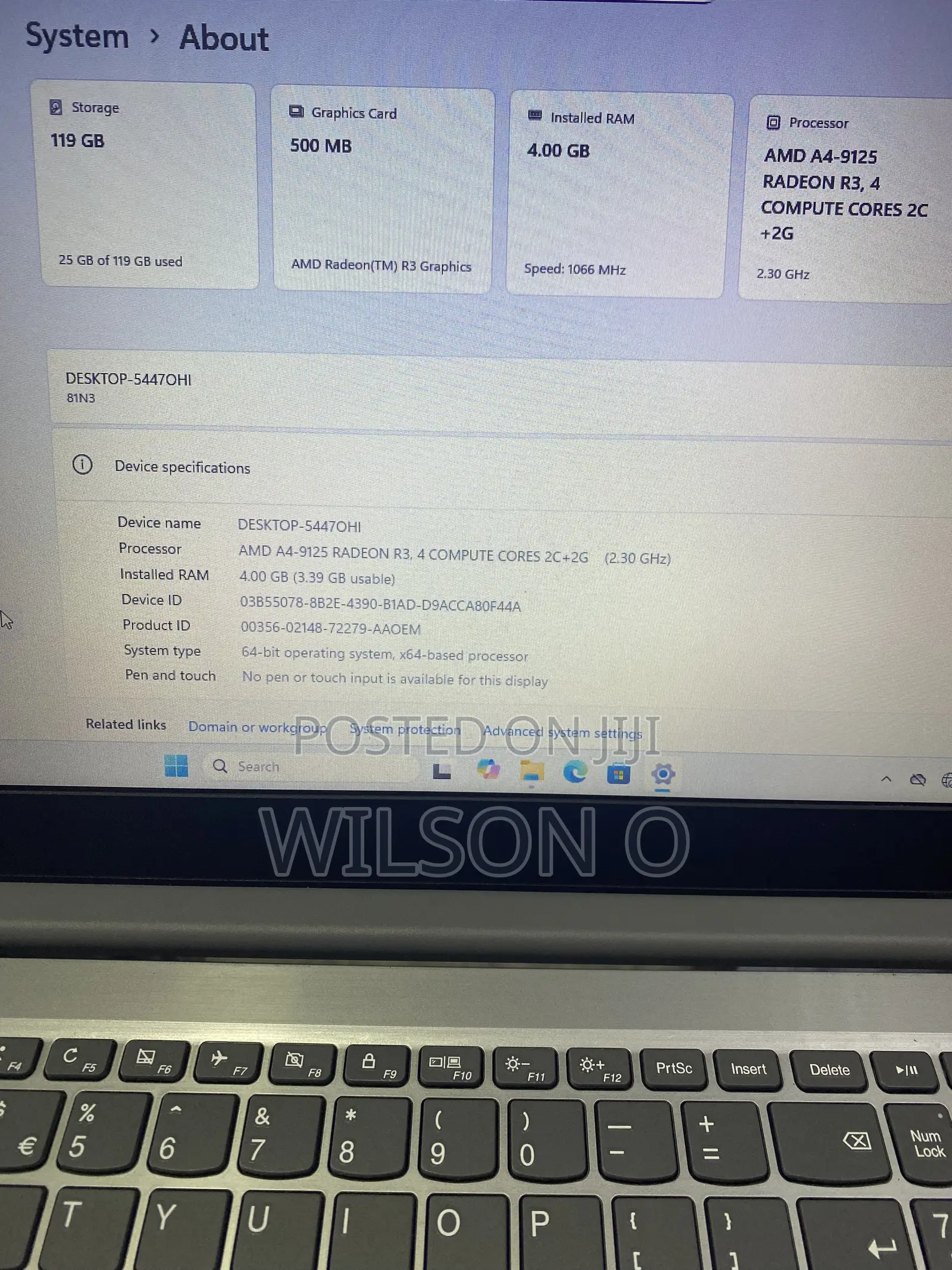 Laptop Lenovo Ideapad S145-15 4GB AMD A4 SSD 128GB