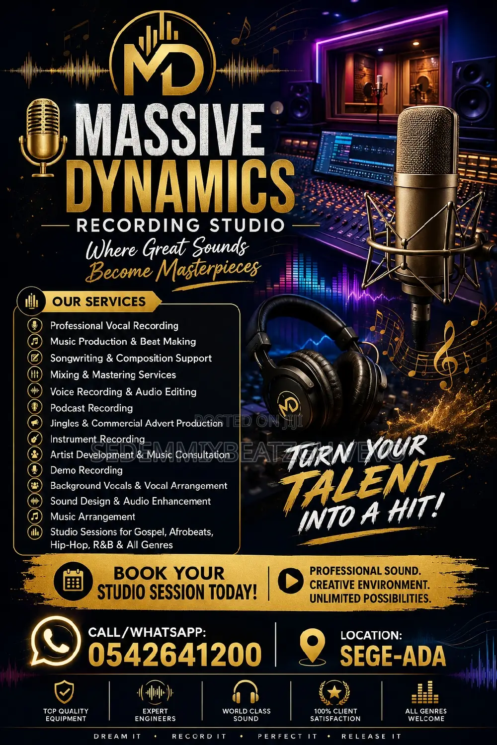 Music Production•||•Recording•||•Studio•||•Mixing and Mastering