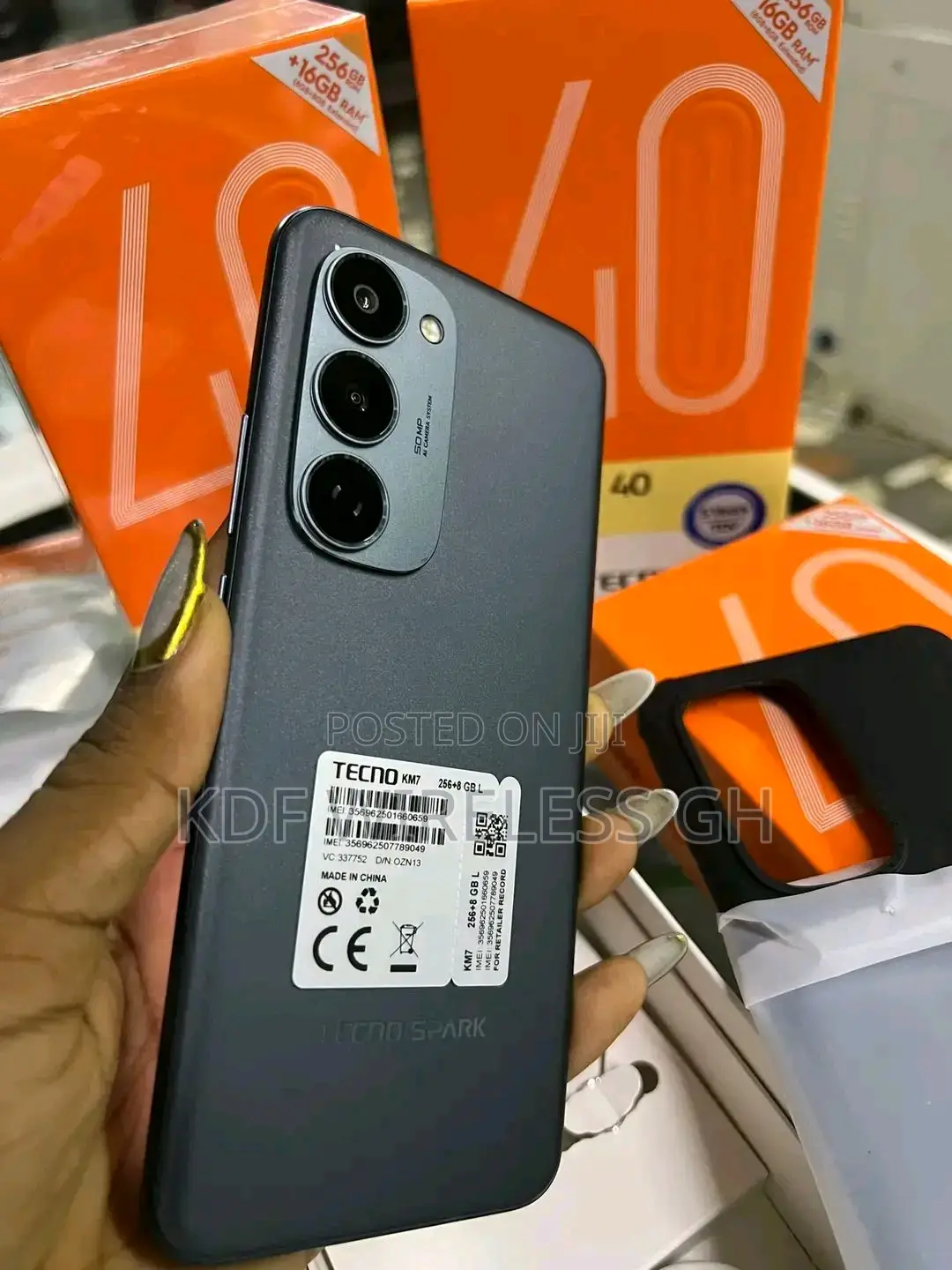 New Tecno Spark 40 Pro+ 256 GB Black
